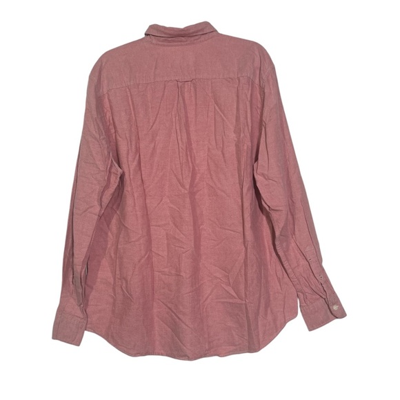 American Eagle Men's Button Down Shirt Dusty Rose Pink Long Sleeve Size XXL - Picture 2 of 9